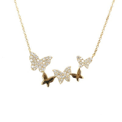 Multiple butterfly necklace Clearance