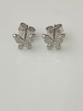 Diamond Butterfly Earrings