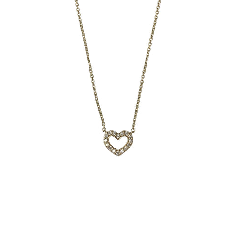 Tiny Open Heart Necklace