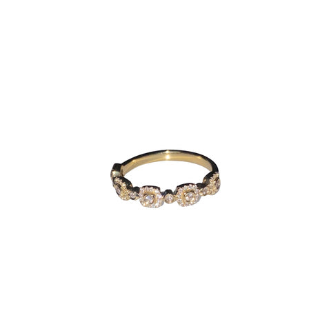 Diamond Square Stackable Ring