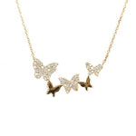 Multi Butterfly Necklace