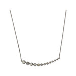 Graduating Diamond Bar Necklace