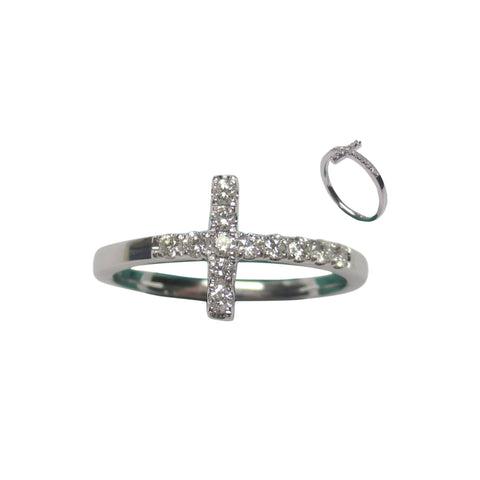 Diamond Cross Ring