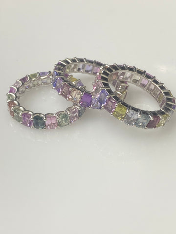 Pastel Color Sapphire Band