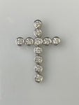 Diamonds Bezel Set Cross