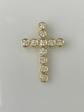 Diamonds Bezel Set Cross