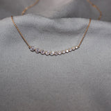 Graduating Diamond Bar Necklace