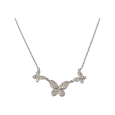 Diamond Butterfly Necklace