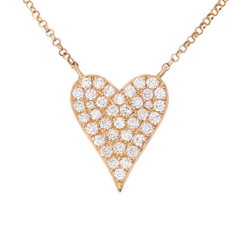 Pave Heart Necklace